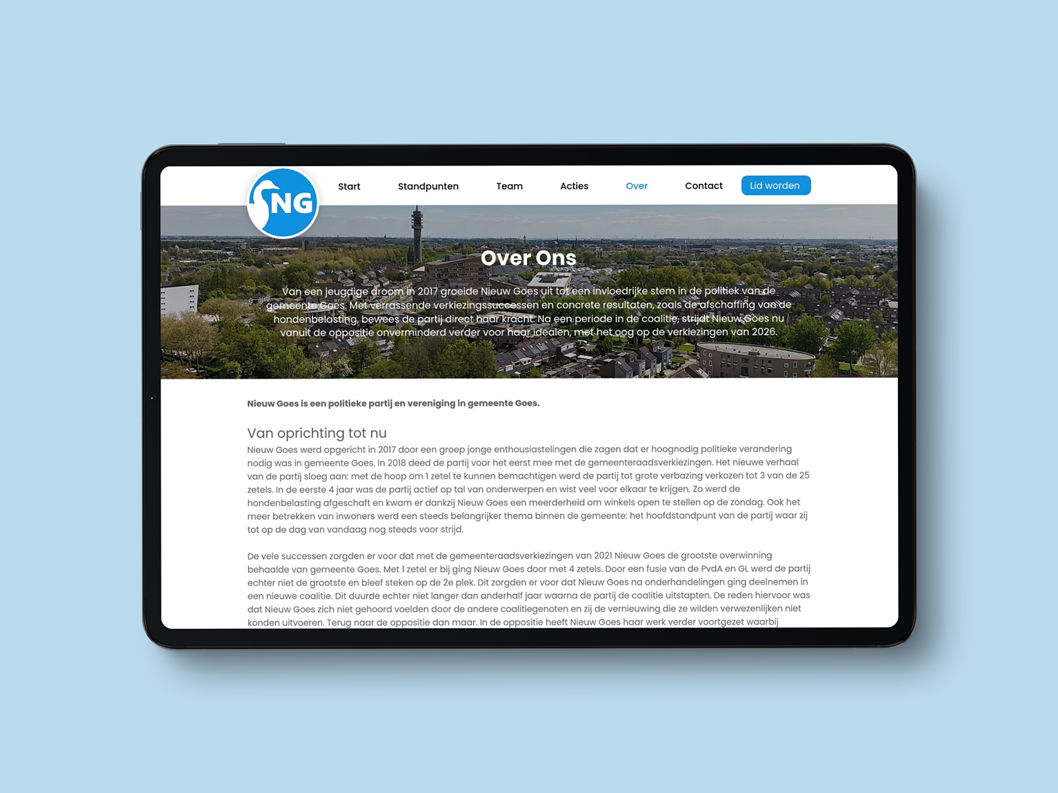 Nieuw Goes Website