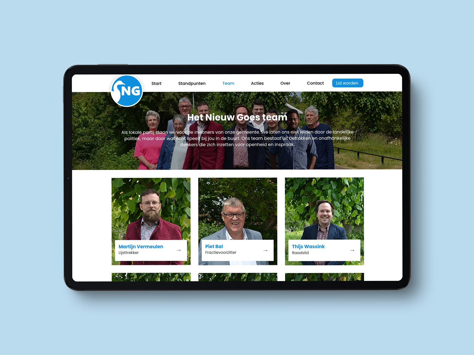 Nieuw Goes Website